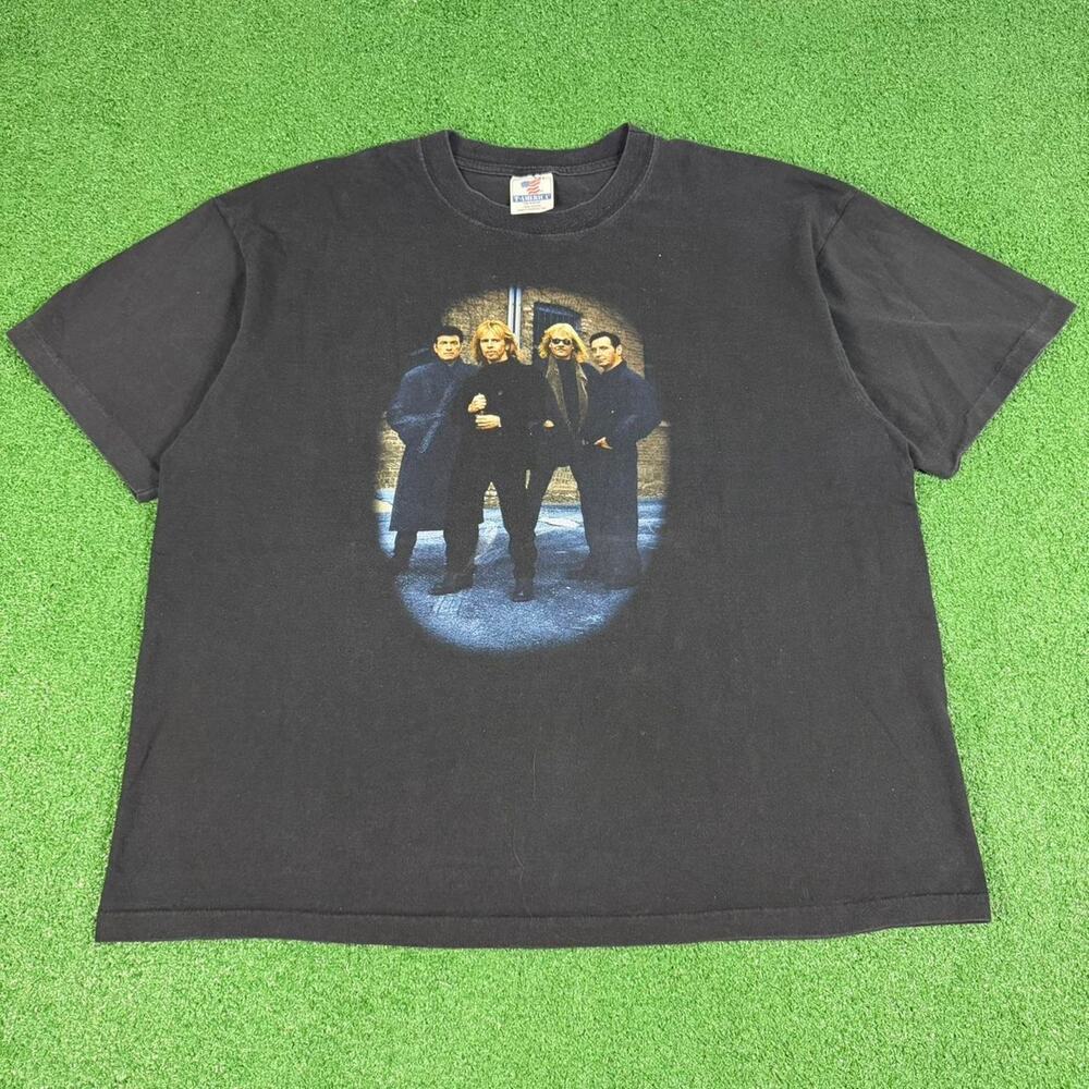 1997 Styx World Tour Band T Shirt Rock Concert Tee Mens XXL Vintage Faded Black